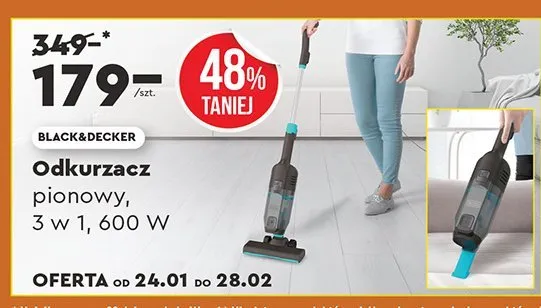 Odkurzacz pionowy 3 w 1 600 W  promocja w Biedronka