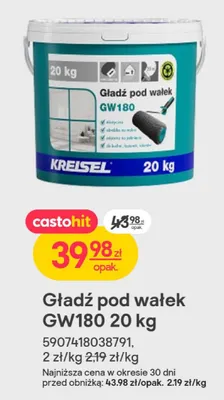 Gładź pod wałek GW180 20 kg promocja w Castorama