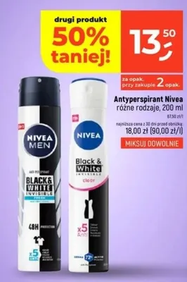 Antyperspirant Nivea różne rodzaje, 200 ml promocja w Dealz