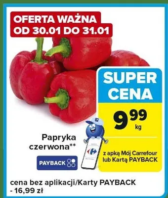 Papryka czerwona Carrefour Express promocja w Carrefour Express