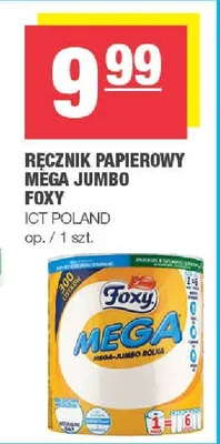 Ręcznik papierowy Mega Jumbo Foxy ICT POLAND promocja w SPAR