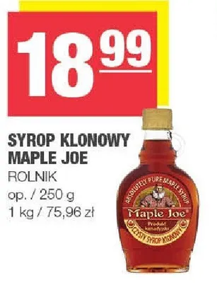 Syrop klonowy Maple Joe POL NIK promocja w SPAR