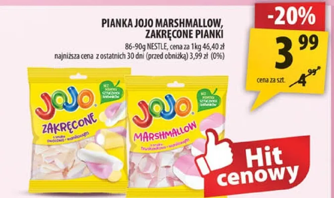 Pianki Jojo Marshmallow, Zakręcone Pianki promocja w Arhelan
