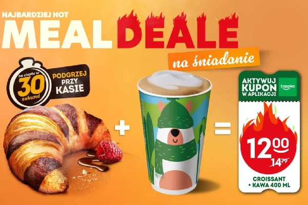 Croissant + kawa 400 ml promocja w Żabka