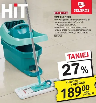 Komplet PROFI LEIFHEIT promocja w Selgros