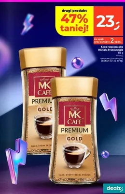 Kawa rozpuszczalna MK Cafe Premium Gold promocja w Dealz