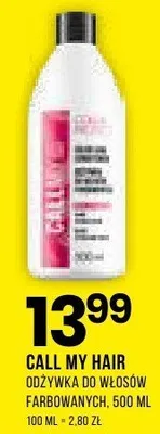 Odżywka do włosów Call My Hair farbowanych promocja w Drogerie Natura