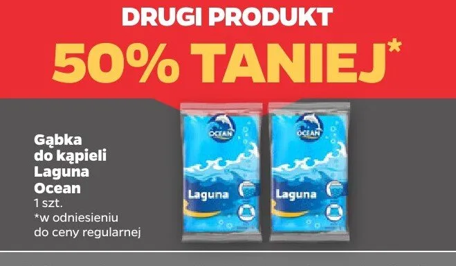 Gąbka do kąpieli Ocean promocja w Netto