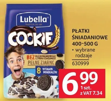 Płatki śniadaniowe Lubella Cookie 400g promocja w Selgros