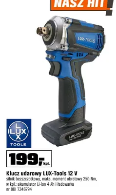 Klucz udarowy LUX-Tools 12 V promocja w OBI