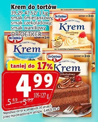Krem do tortów Dr. Oetker promocja w Prim Market