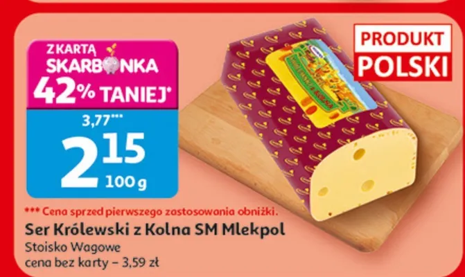 Ser Królewski z Kolna SM Mlekpol Stoisko Węgowe promocja