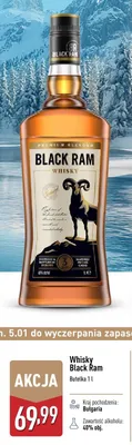 Whisky Black Ram promocja