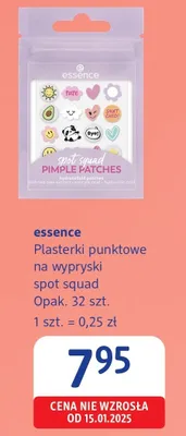 Plasterki punktowe na wypryski spot squad essence promocja w Drogerie DM