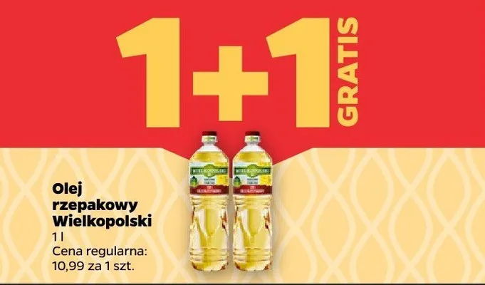 Olej rzepakowy Wielkopolski promocja w Netto
