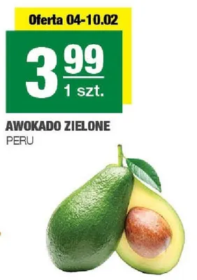 Awokado zielone Peru promocja w SPAR