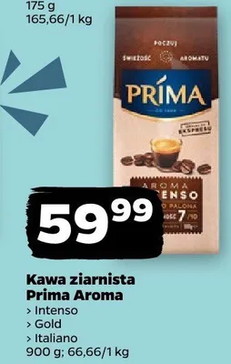 Kawa ziarnista Prima Aroma Intenso, Gold, Italiano promocja w Netto