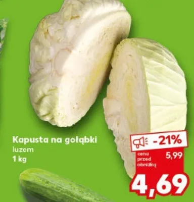 Kapusta na gołąbki luzem promocja w Kaufland