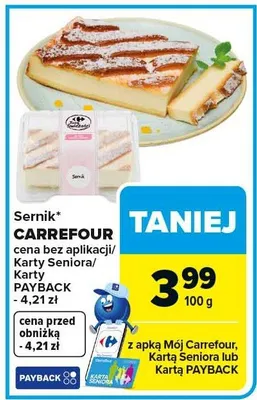 Sernik Carrefour extra promocja w Carrefour