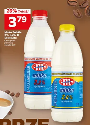 Mleko Polskie 2%, 3.2% 1l Mlekovita promocja w Hitpol