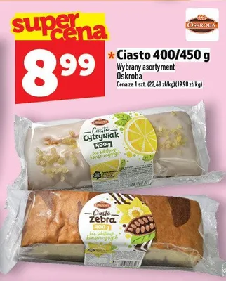 Ciasto Oskroba 400/450 g promocja w TOPAZ