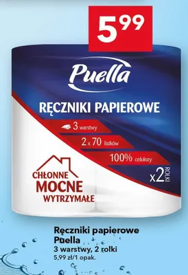 Ręczniki papierowe Puella promocja w LEWIATAN