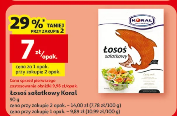 Łosoś sałatkowy Koral, 90 g promocja