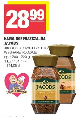 Kawa rozpuszczalna Jacobs Douwe Egberts wybrane rodzaje promocja