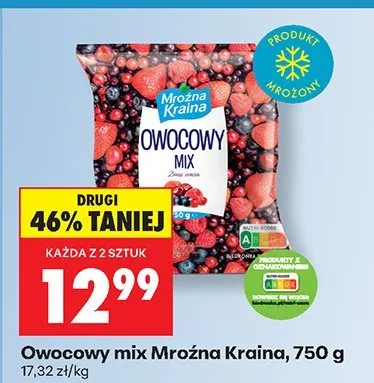 Owocowy mix, 750 g promocja w Biedronka