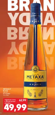 Brandy 5 Stars 0,7 l Metaxa promocja w Kaufland