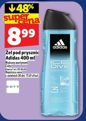 Żel pod prysznic Adidas 400 ml promocja w TOPAZ