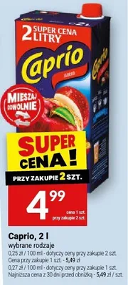 Napój Caprio, 2 l promocja w Twój Market