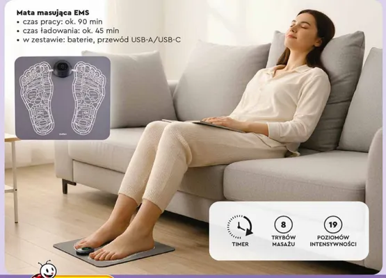 Mata masująca EMS Hoffen promocja w Biedronka