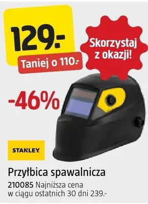 Przylbica spawalnicza 210085 Stanley promocja w Jula