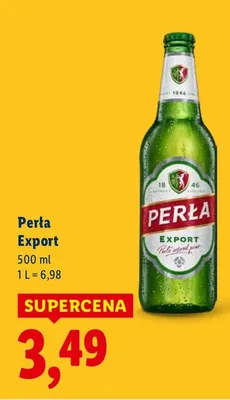Piwo Perła Export promocja w Lidl