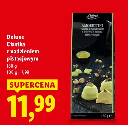 Ciastka z nadzieniem pistacjowym promocja w Lidl