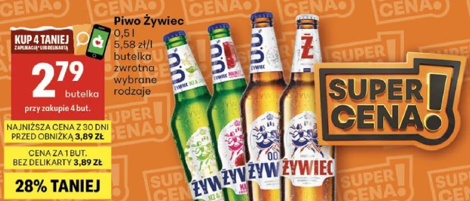 Piwo promocja w Delikatesy Centrum
