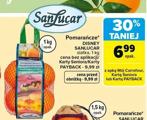 Pomarańcze promocja w Carrefour Market