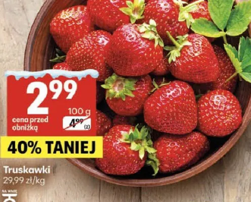 Truskawki mrożone K-classic promocja w Delikatesy Centrum