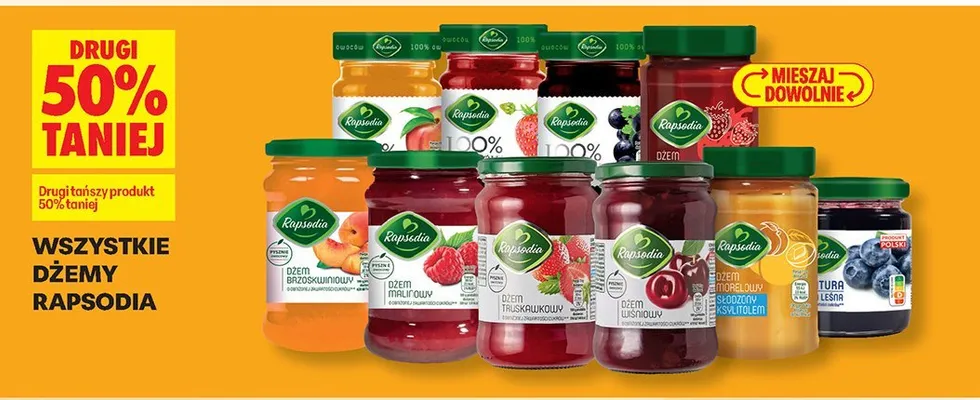 Dżem wszystkie rodzaje promocja w Biedronka