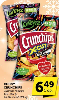 Chipsy Crunchips wybrane rodzaje promocja w Euro Sklep