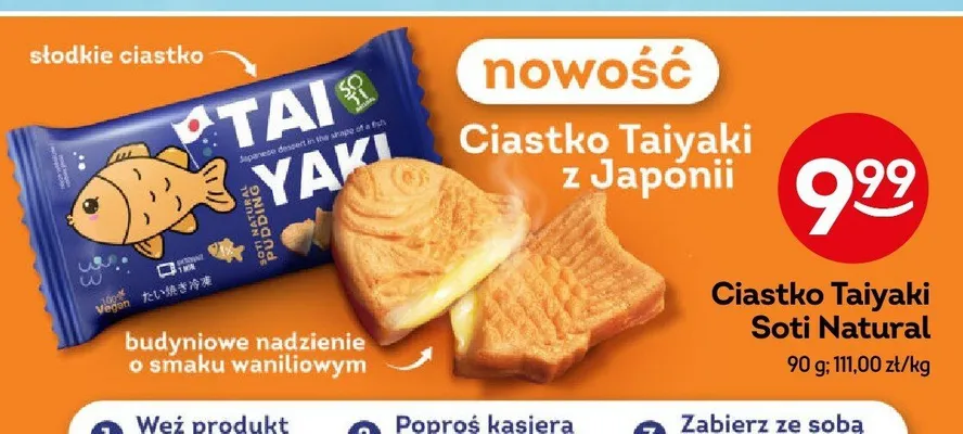 Ciastko Taiyaki Soti Natural promocja w Żabka