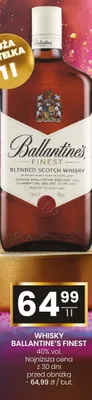 Whisky Ballantine's Finest 40% vol. 1l promocja