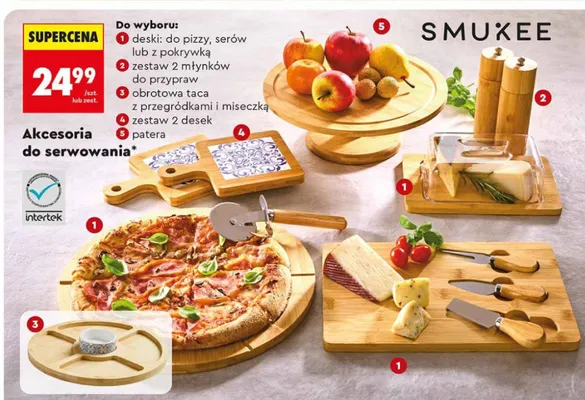 Zestaw 2 młynków do przypraw SMUKEE promocja w Biedronka