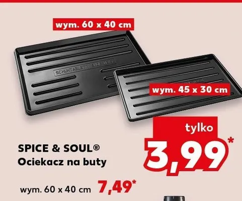 Ociekacz na buty 60x40 cm Spice & Soul promocja w Kaufland