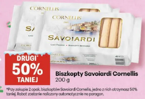 Biszkopty Savoiardi Cornellis promocja w Delikatesy Centrum
