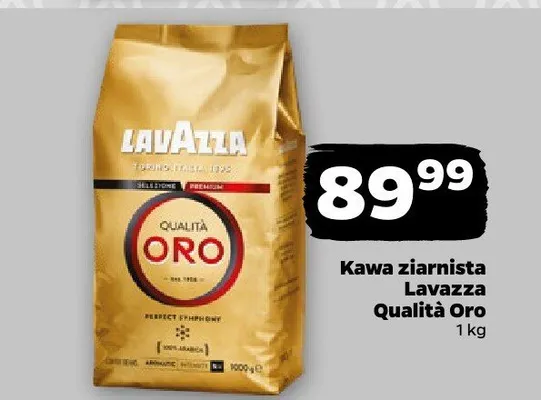 Kawa ziarnista Qualità Oro promocja w Netto