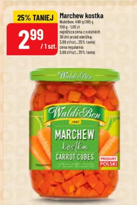 Marchew kostka WaldiBen promocja w POLOmarket