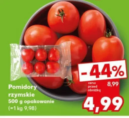 Pomidory rzymskie promocja w Kaufland