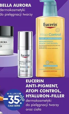 Dermokosmetyki do pielęgnacji twarzy oraz ciała EUCERIN ANTI-PIGMENT, ATOPI CONTROL, HYALURON-FILLER promocja w Super-Pharm